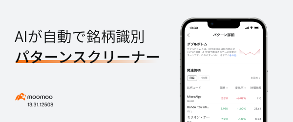 [Towards a new era of investment!] MooMoo has released a “chart pattern” function using AI
